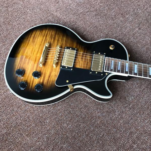Custom LP electric guitar with mahogany body neck musical instruments
