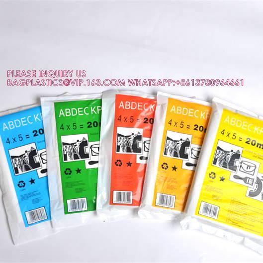 Drop Cloth Painting, Plastic Tarps Furniture Cover, Protective Cover, Dust Cover, Machine Cover, plastic sheet