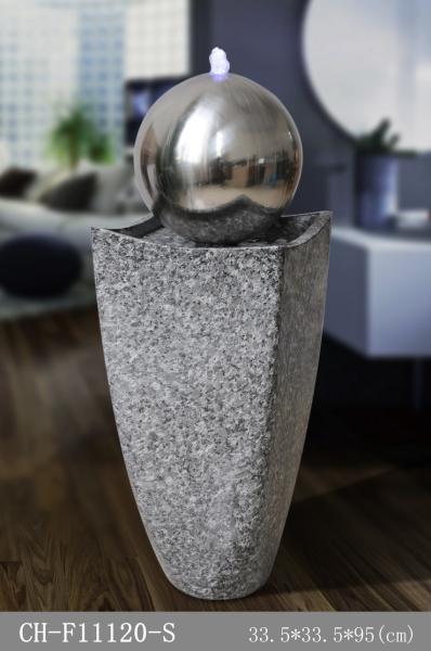 Modern  Waterscape Stainless Steel Ball Water Feature