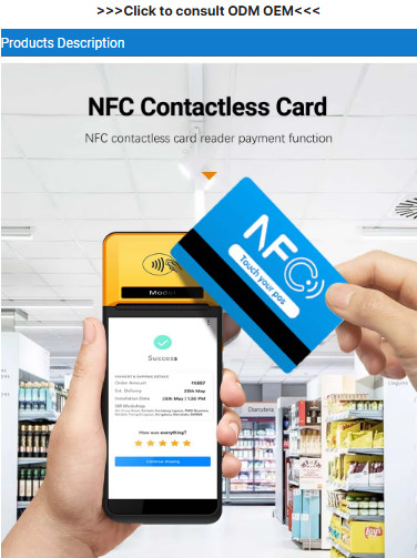 Персонализированный цветный Android POS терминал для ресторанов парковки и розничной торговли