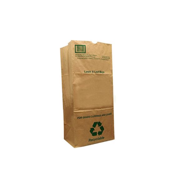 30 Gal Biodegradable Kraft Paper Bags 120gsm Large Paper Refuse Sacks