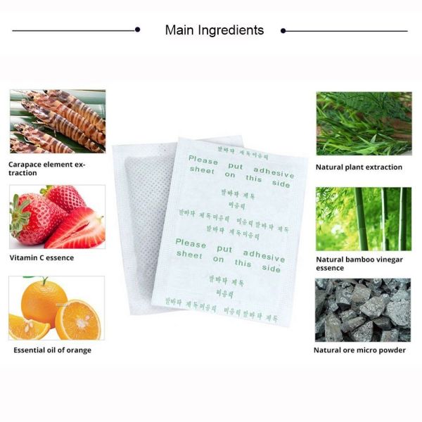 Massage Function 10 Pads Herbal Detox Foot Patches for Stress Relief and Deep Sleep Rehabilitation Therapy Supplies