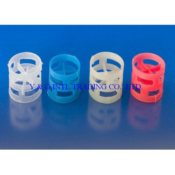 38mm 50mm 76mm White Plastic Pall Ring For Fish Farm And Chemical Tower