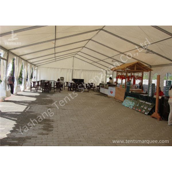Portable Aluminum Structure Big Party Tents , Amazing White Fabric Party Marquee
