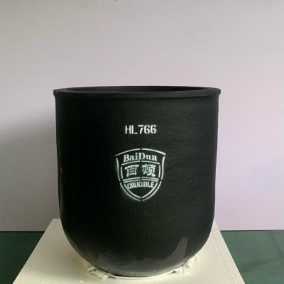 5L Silicon Carbide Crucible Cylindrical Large Crucible For Zinc Reclaiming