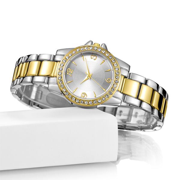 Дозор кристаллического стекла моды сплава женщин дизайна дозоров дам покрытый золотом