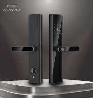 Black Smart Life Bloqueio de porta de impressão digital para Tuya Wifi TTlock App