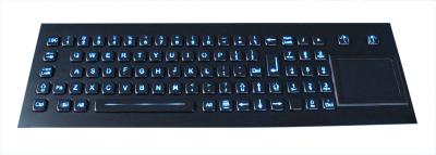 Teclado inoxidável Backlit montagem de USB do painel superior com o teclado do touchpad e do numeci