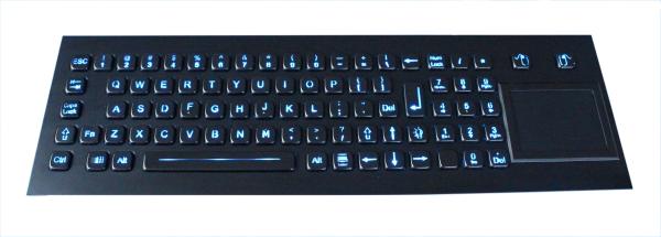 Teclado inoxidável Backlit montagem de USB do painel superior com o teclado do touchpad e do numeci