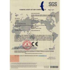 Ningbo Qiming Machinery Manufacturing Co., Ltd. Certificaciones