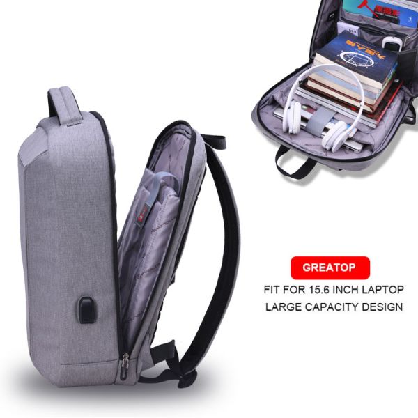 Laptop USB Charging Travel Bag 15.6Inch Waterproof Anti Thief Back Pack