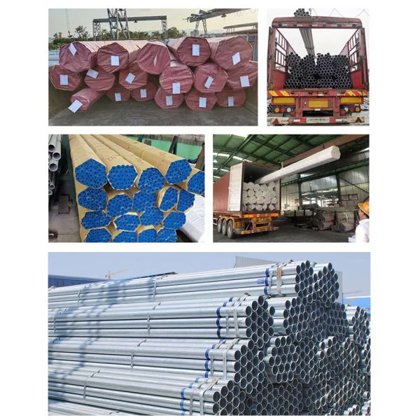 12 Ft 1.5 Inch Hot Dipped Galvanized Steel Pipes 12M Square Round Tube