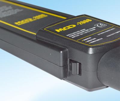 Detector de metais à mão de pouco peso profissional com fones de ouvido