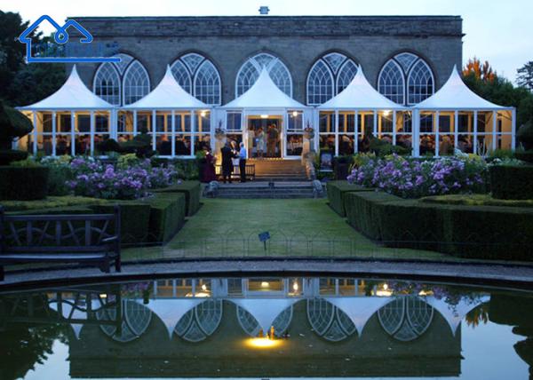 Customized Color&Size Outdoor Summer White Pvc Aluminum Alloy Event Wedding Party Pagoda Tent