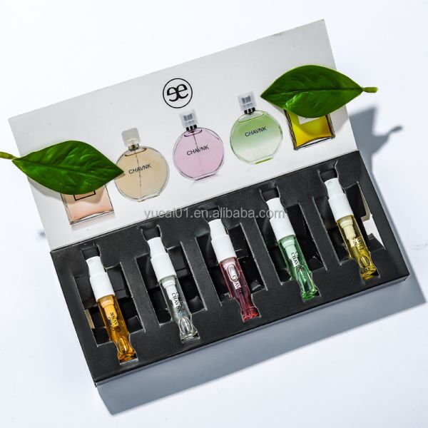 Floral Scent Women's Perfume Sample Set 3ml*5 Eau de Toilette in All-Purpose Gift Box