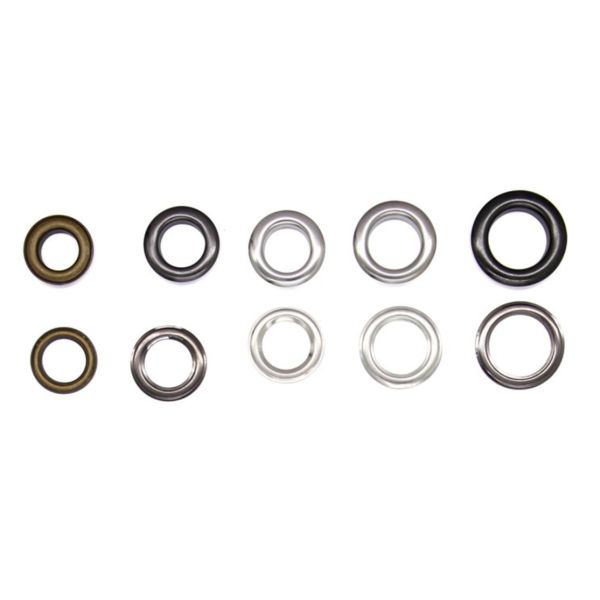 Oeillet de ruban de taille canons isolants 1 en métal de pouce