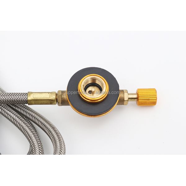 tuyau d'adaptateur de gaz extérieur pour le camping tuyau de cuisinière de feu de démarrage soupape de remplissage Adaptateur de barbecue