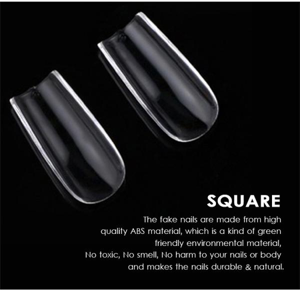 500pcs Soft Gel Almond Coffin Nail Extension Tips SAGALAGA's Top Choice for Press on Nails in Bulk by SAGALAGA