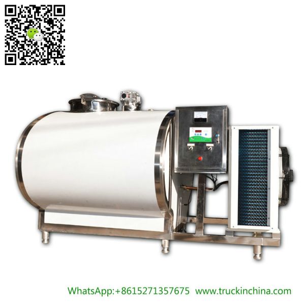 Stainless steel Milk Cooling Tank Body For Lorry Trucks 8CBM- 25CBM