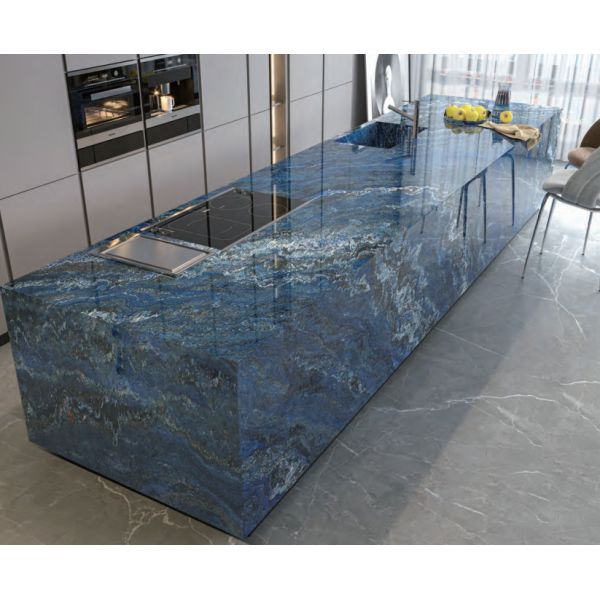 Плитка плиты сухой поливы зерна небесно-голубая для кофейни кислотоупорной