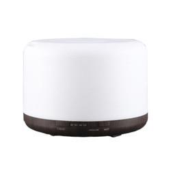 Máquina de Aromaterapia Ultrassônica de 500 ml Fabricante de Neblina Frio Diffusor de Óleo Essencial de Design Silencioso com Luz Noturna Colorida