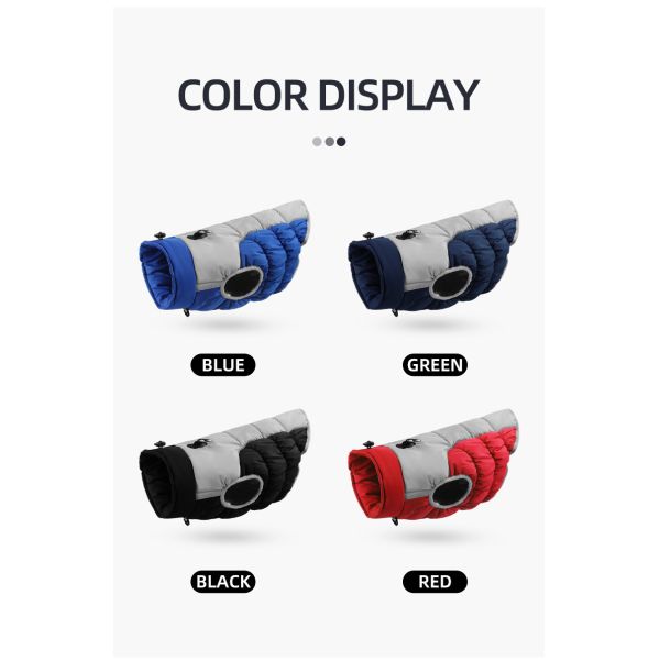 Winter Luxury Pet Coat Thickened Warm Dog Clothes Comfortable Reflective For Pets