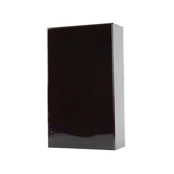 Custom Lacquered Wood Wine Box Black With Logo Eco Friendly MDF