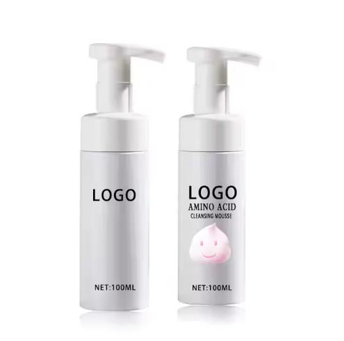 Nettoyeur de maquillage pour le soin de la peau du visage NO LOGO 100 ml Nettoyeur d'acides aminés hydratant mousseux nettoyant pour le maquillage