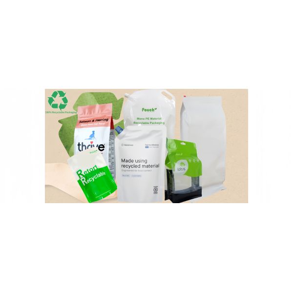Lightweight Recyclable Packaging Solutions Recyclable Pouch Packaging With Mono Material