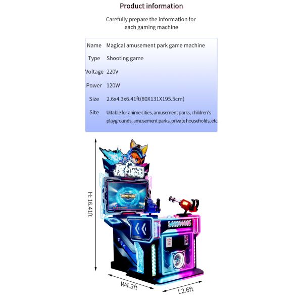 Juego para niños de doble jugador Arma de fuego Tormenta de fuego Disparos Juego padre-hijo Centro comercial Arcade