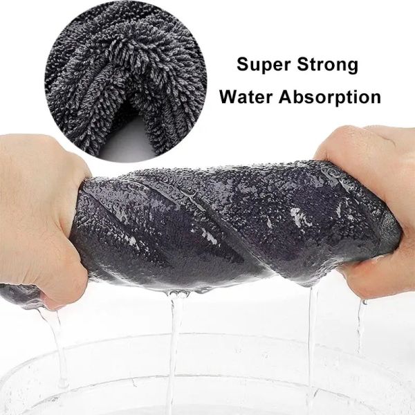 Serviettes de detailing pour voiture en microfibre 600 GSM 40x60cm Personnalisables