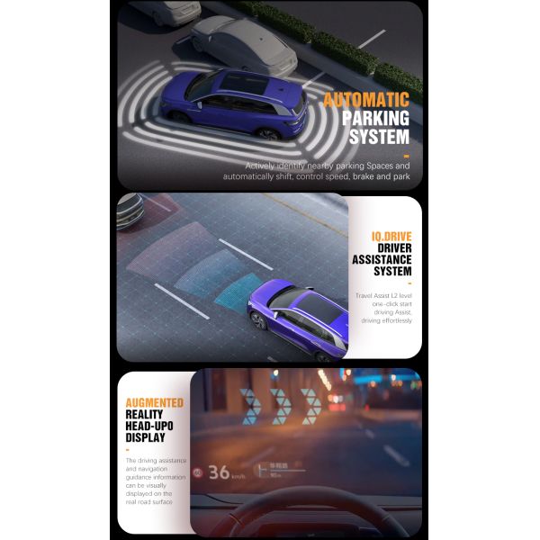 Vehículo eléctrico pequeño Vw ID6 2023 EV RHD Coche con SUV eléctrico de 7 plazas y batería de litio ternario en exterior blanco