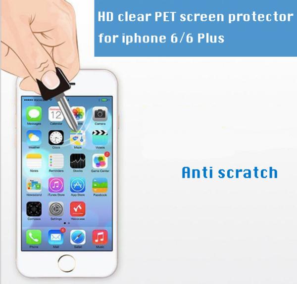 iPhone 6/6 Plus HD clear PET Screen Protector, 100% Bubble-free,high transparency