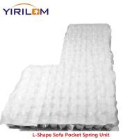 Sofá seccional en forma de L de 10 cm de altura con resorte de bolsillo con alambre de acero de alto carbono para sofá