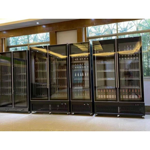 Upright Beverage Showcase Commercial Upright Cooler Fridge Store Glass Door Display Refrigerator