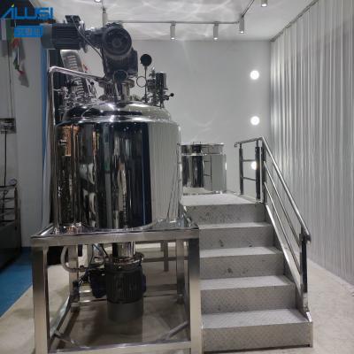 Two Way 500L Vacuum Emulsifying Mixer Machine Steam Heating
