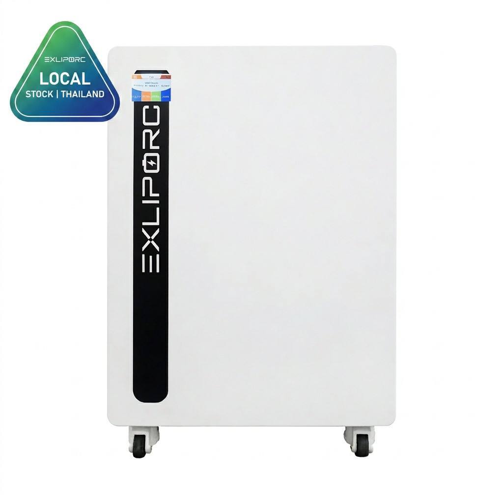EXLIPORC 16.07kWh 314Ah High-Density LiFePO4 Home Battery with IP65 Waterproof Rating for Solar Energy Storage
