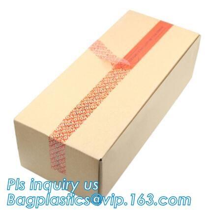 Tamper Evident VOID OPEN  Tape For Security Seal Warranty Void Tape Pressure sensitive Gloss lamination