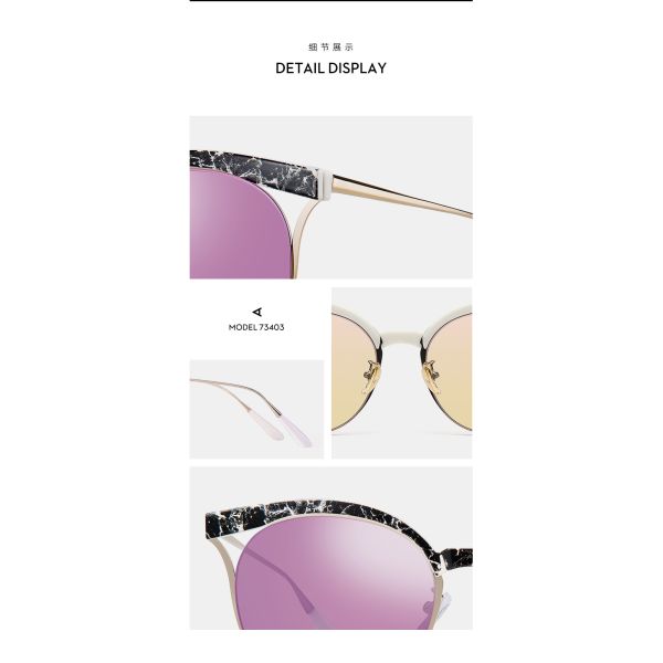 Cat Eye Ladies Aviator Sunglasses , Womens Designer Glasses Multiple Color