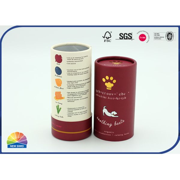 Трубка цилиндра бумаги использования в качестве еды корма для домашних животных алюминиевой фольги упаковывая