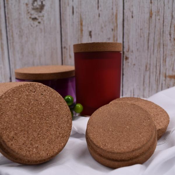 Premium Quality OEM  Glass Candle Jar Cork Stopper Tightly Airtightness