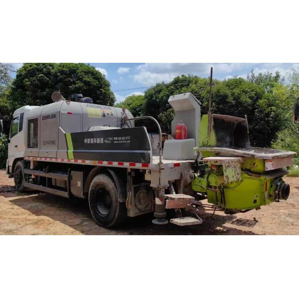 ZOOMLION Hydraulic Diesel Stationary Trailer Mounted Concrete Line Pump For Sale