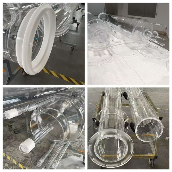 High-temperature resistant and corrosion-resistant transparent quartz glass tube