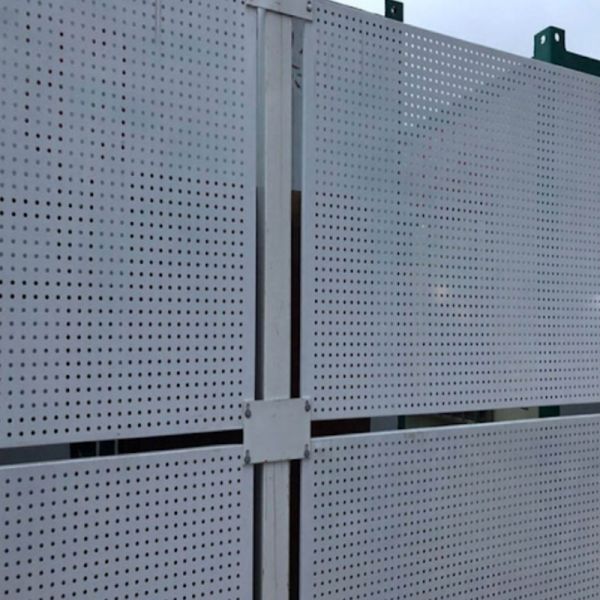 Perforated Metal Punched Plate Warehouse Fence For Separation
