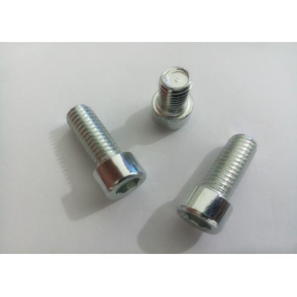 White Zinc Finished Hex Socket Iron Cup Head Allen Bolt For Furniture