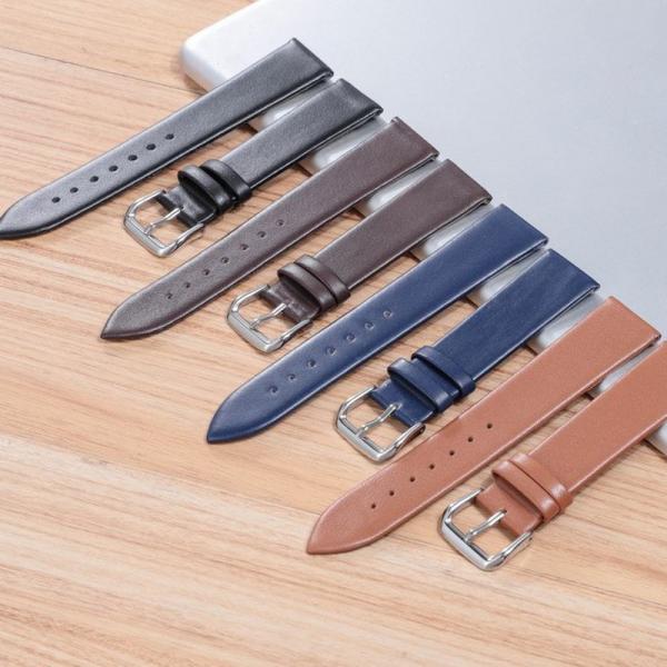 Ultra-thin watch strap 2021 shine brand watchbands genuine leather strap watch band watch accessories wristband pink 19