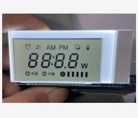 Los TN positivos monocromáticos LCD dividen la exhibición en segmentos para el reloj elegante