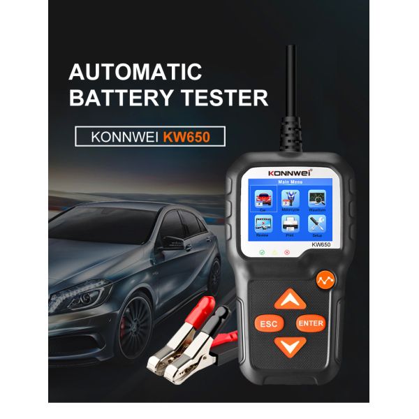 Продажа аккумуляторного пробника KW650 блока развертки первоначального Konnwei автомобиля 100% диагностическая горячая в рынке Европы