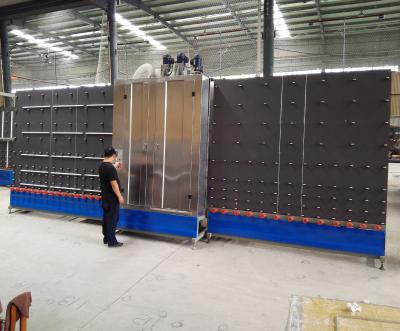 2000Mm Vertical Low - E industrial glass washer Equipment 3 Pairs Brushes,Vertical Flat Glass Washing Machine
