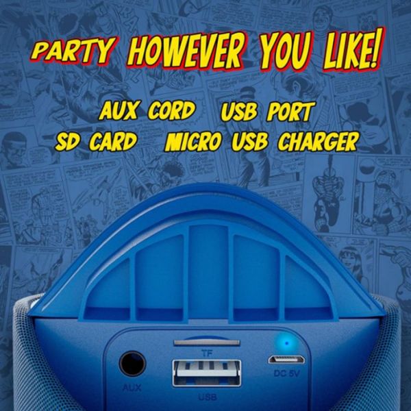 OEM Portable Bluetooth Speaker 5.3 Marvel Themed Speaker 5W Sound 10m Range